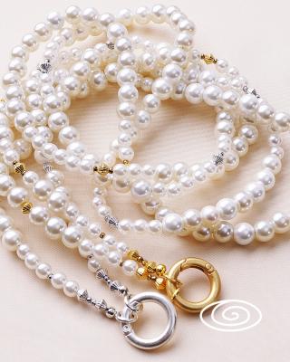 Preview: Moorea PerlenBeads 88 SilverShiny, lange Perlen Wechselkette